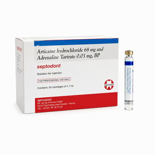 Septodont Septanest 4% Articaine With 1:100,000 Epinephrine